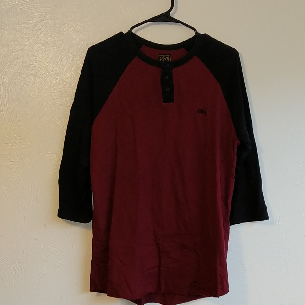 Obey 3/4 Baseball Sleeve Henley
